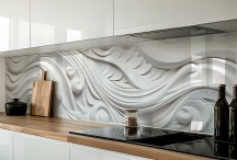 Lucy G - Abstract Design Relief White