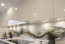 Lucy G - Gold & Grey Abstract Swirl