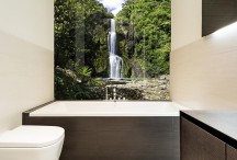 Kitekite Falls, Bathroom Glass, Lucy G