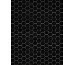 DG 1974 - Hexagon Tile Black 750H x 600W  Hexagon Tile Black